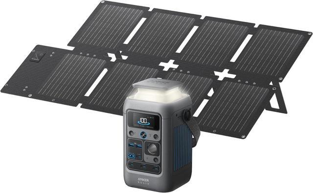 Main image of Anker SOLIX C300 DC Power Bank Station (90,000mAh) and 60W Solar Panel, 288Wh Portable Power Station, LiFePO4 Battery, 300W Solar Generator, for Outdoor, Camping, Traveling, and Emergencies