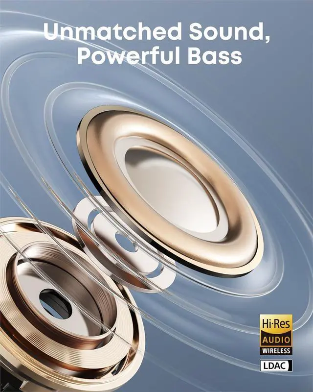 Alt view image 4 of 6 - Soundcore AeroClip by Anker, Open-Ear Earbuds, Clip-On Headphones, Adaptive Comfort, Clear Calls with 4 Mics and AI, Stable Fit, 12mm Drivers for Powerful Bass, Hi-Res, Open-Ring Design