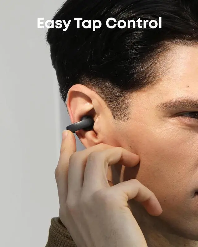 Alt view image 5 of 6 - Soundcore AeroClip by Anker, Open-Ear Earbuds, Clip-On Headphones, Adaptive Comfort, Clear Calls with 4 Mics and AI, Stable Fit, 12mm Drivers for Powerful Bass, Hi-Res, Open-Ring Design