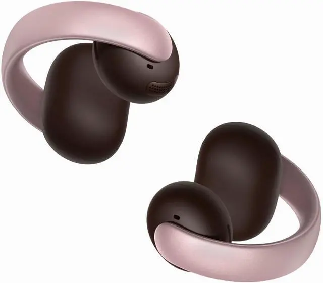 Main image of Soundcore AeroClip by Anker, Open-Ear Earbuds, Clip-On Headphones, Adaptive Comfort, Clear Calls with 4 Mics and AI, Stable Fit, 12mm Drivers for Powerful Bass, Hi-Res, Open-Ring Design Rosy Brown