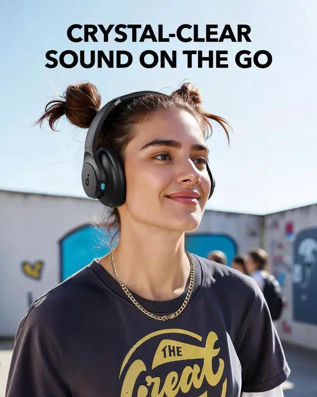 Alt view image 2 of 6 - Soundcore Q11i Wireless Over-Ear Bluetooth Headphones by Anker, Deep Bass, 60H Playtime, Hi-Res Audio, Detachable Ear Cushions, Multipoint Connection