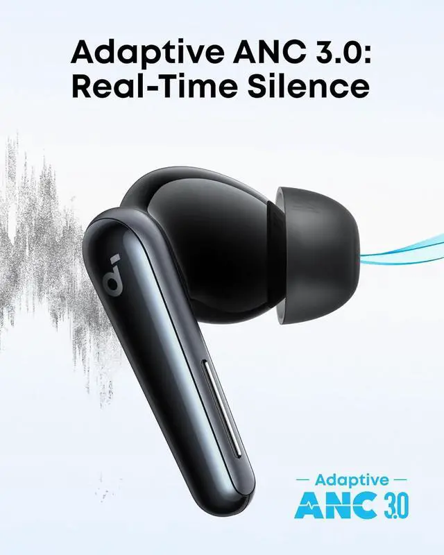Alt view image 3 of 6 - soundcore Liberty 5 by Anker, Noise-Cancelling Wireless Earbuds, 2x Stronger Voice Reduction, Real-Time Adaptive Noise Cancellation, Fast Charging, Dolby Audio, 6-Mic AI Clear Calls, Long Battery Life