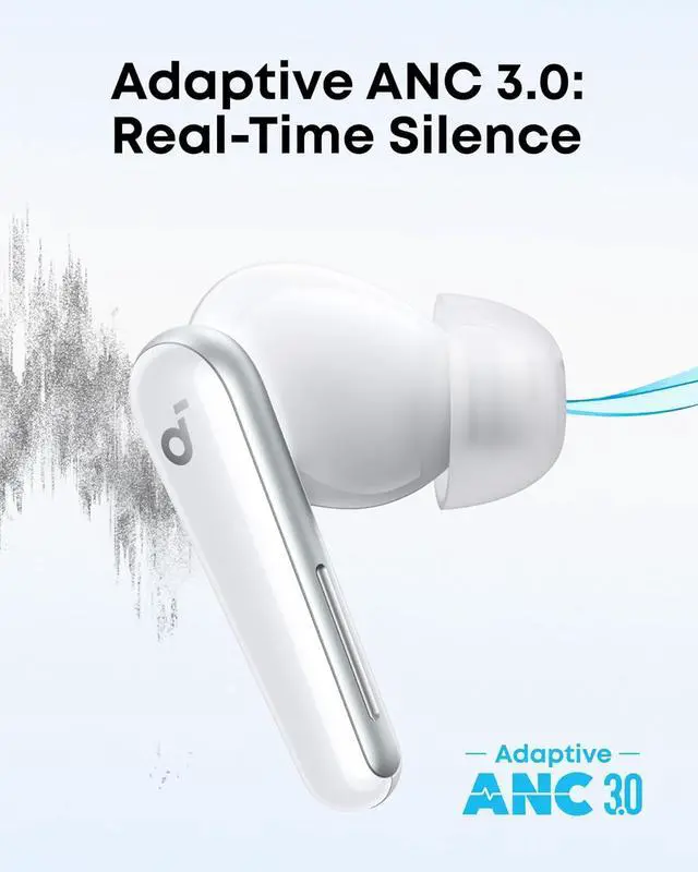 Alt view image 3 of 6 - soundcore Liberty 5 by Anker, Noise-Cancelling Wireless Earbuds, 2x Stronger Voice Reduction, Real-Time Adaptive Noise Cancellation, Fast Charging, Dolby Audio, 6-Mic AI Clear Calls, Long Battery Life