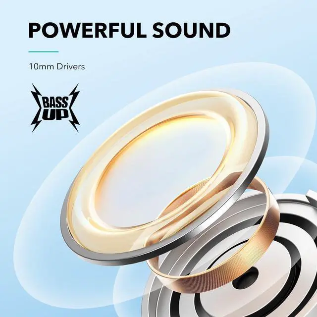 Alt view image 2 of 6 - Soundcore by Anker Life U2i Wireless Neckband Headphones  10mm Drivers with BassUp Technology  22H Playtime  AI-Enhanced Calls  Foldable and Lightweight  IPX5 Water-Resistant  Secure Fit  Bluetooth 5