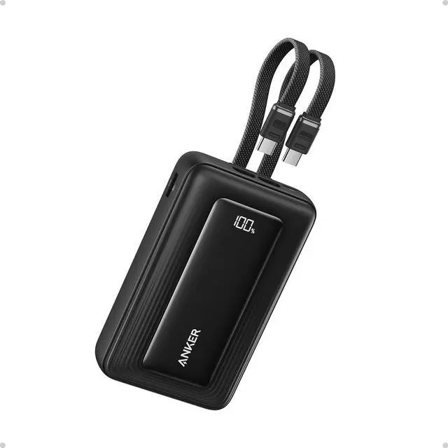 Main image of Anker Zolo Power Bank, 45W Max Fast Charging, 20,000mAh Battery Pack with Dual Built-in USB-C Cables, 1 USB-C&A Port, for iPhone 16/15 Series, Samsung, MacBook, iPad, and More