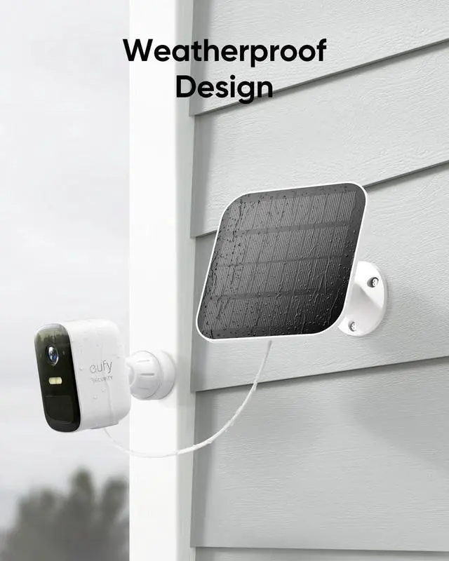Alt view image 6 of 12 - eufy Security eufyCam 2C Pro 2+1 Kit with Solar Panel 2W, Wireless Home Security System with 2K Resolution, 180-Day Battery Life, HomeKit Compatibility, IP67, Night Vision, and No Monthly Fee.