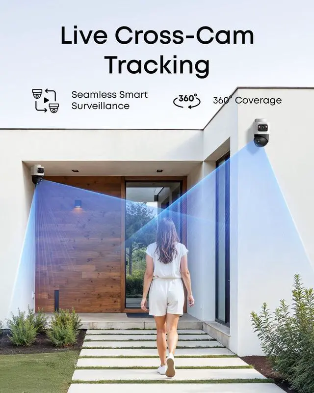 Alt view image 3 of 14 - eufy 4K NVR Security Camera System S4 Max, PoE Wired, 24/7 Recording, Triple Lens Bullet-PTZ Cam, 360° PTZ, Up to 16CH, Cross-Cam Tracking, 8× Auto Zoom, Smart Video Search, 2TB HDD