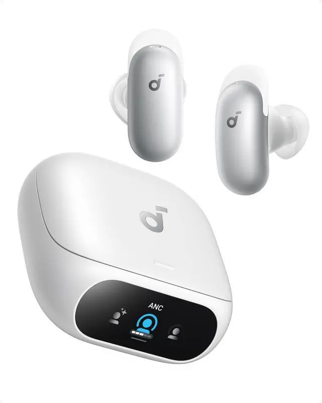 Main image of Soundcore Anker Liberty 5 Pro, Anker Thus AI Chip, Whisper-Clear Calls, Noise Cancelling Earbuds, Wireless Earbuds, ANC On 6.5H / 28H Playtime, 5 Mins Charge = 4 Hrs Playtime, Wireless Charging