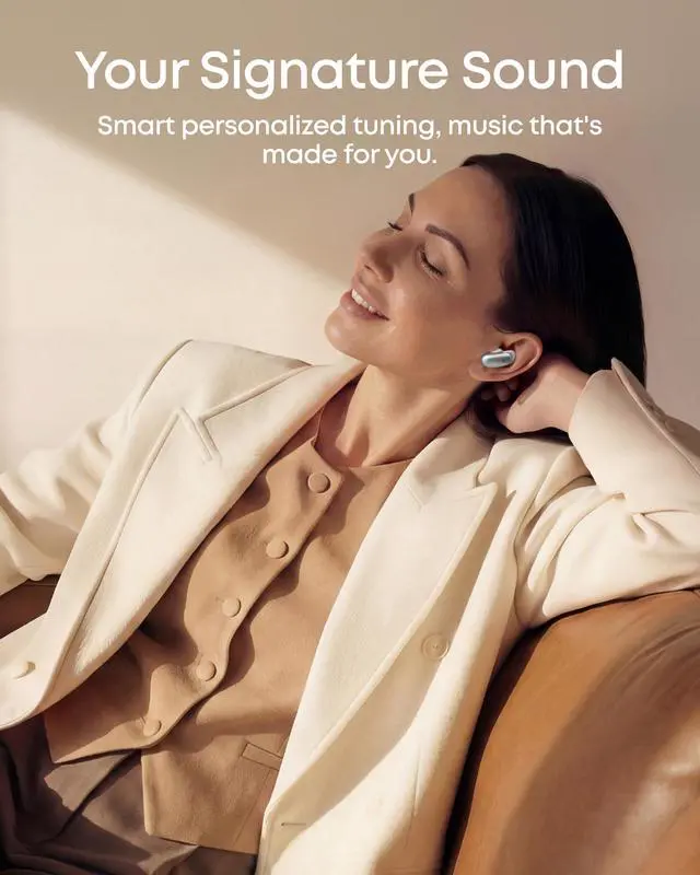 Alt view image 7 of 7 - Soundcore Anker Liberty 5 Pro, Anker Thus AI Chip, Whisper-Clear Calls, Noise Cancelling Earbuds, Wireless Earbuds, ANC On 6.5H / 28H Playtime, 5 Mins Charge = 4 Hrs Playtime, Wireless Charging