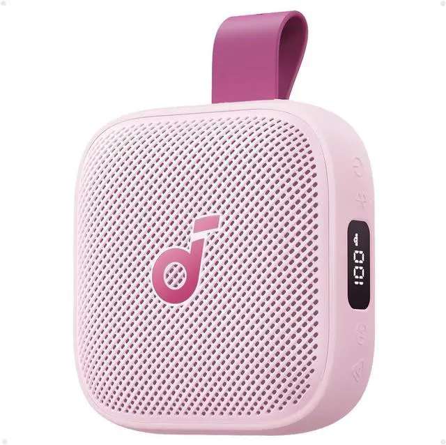 Main image of Soundcore Boom Go 3i Portable Bluetooth Speaker by Anker, 15W Punchy Sound, 24H Playtime, IP68, BassUp 2.0, Emergency Charging, Bluetooth 6.0, Waterproof Speaker for Hiking/Cycling/Camping (Pink)