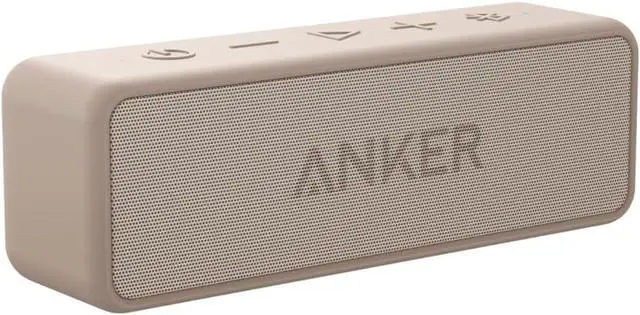 Main image of Anker Soundcore 2 Portable Bluetooth Speaker with Stereo Sound, Bluetooth 5, Bassup, IPX7 Waterproof, 24-Hour Playtime, Wireless, Speaker for Home, Outdoors, Travel