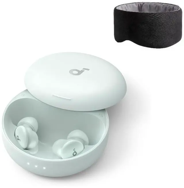 Main image of Soundcore Sleep A30 by Anker Sleep Earbuds with Eyemask, Smart Active Noise Cancelling Sleep Headphones, Adaptive Snore-Masking System, Ultra-Comfort for Side Sleepers, 45H Playtime