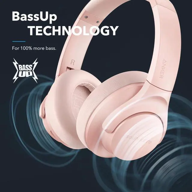Alt view image 6 of 6 - Certified Refurbished Soundcore Life Q20 Hybrid Active Noise Cancelling Over-Ear Headphones, Wireless Bluetooth, 60-Hour Playtime, Hi-Res Audio, Memory Foam Ear Cups(Renewed)