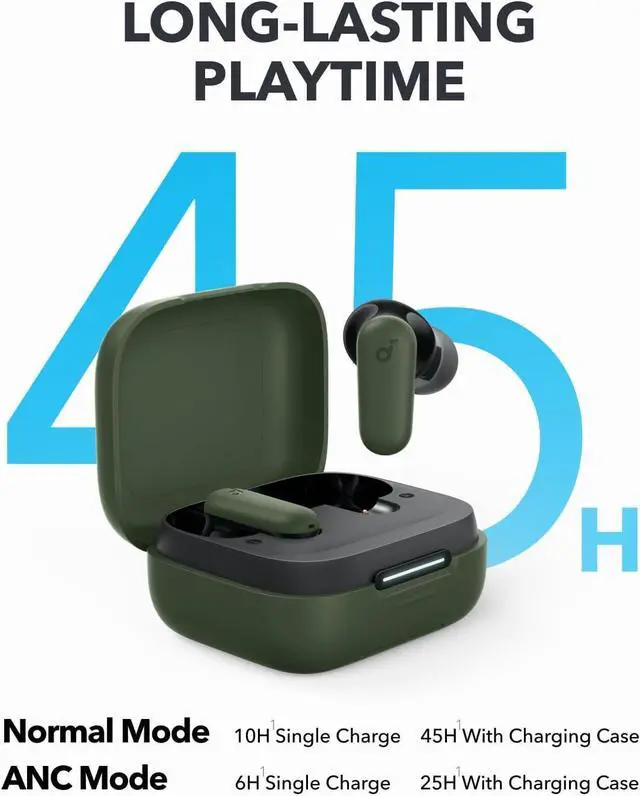 Alt view image 4 of 7 - Soundcore P30i Smart Noise Cancelling Wireless Earbuds with 2-in-1 Case Phone Stand(Renewed)