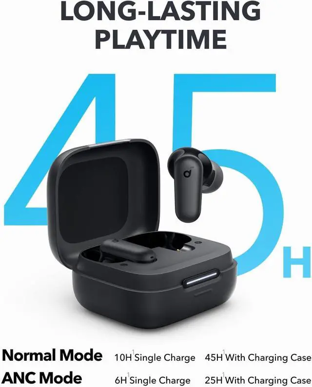 Alt view image 5 of 7 - Soundcore P30i Smart Noise Cancelling Wireless Earbuds with 2-in-1 Case Phone Stand(Renewed)
