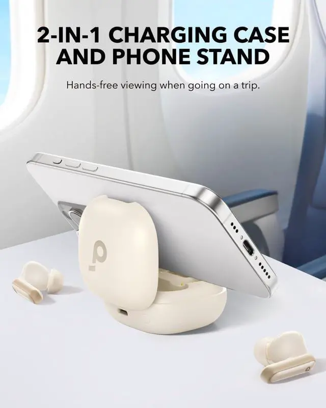 Alt view image 2 of 7 - Soundcore Noise Cancelling Wireless Bluetooth In-Ear Earbuds(Renewed)