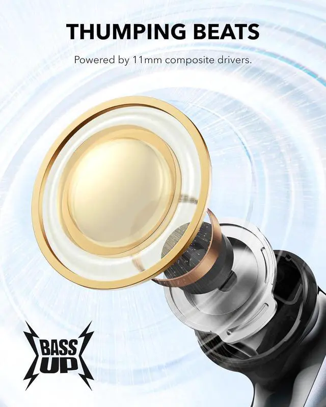 Alt view image 5 of 7 - Soundcore Noise Cancelling Wireless Bluetooth In-Ear Earbuds(Renewed)
