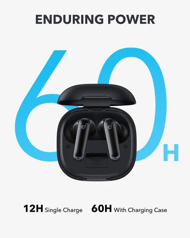 Alt view image 4 of 7 - Soundcore Noise Cancelling Wireless Bluetooth In-Ear Earbuds(Renewed)