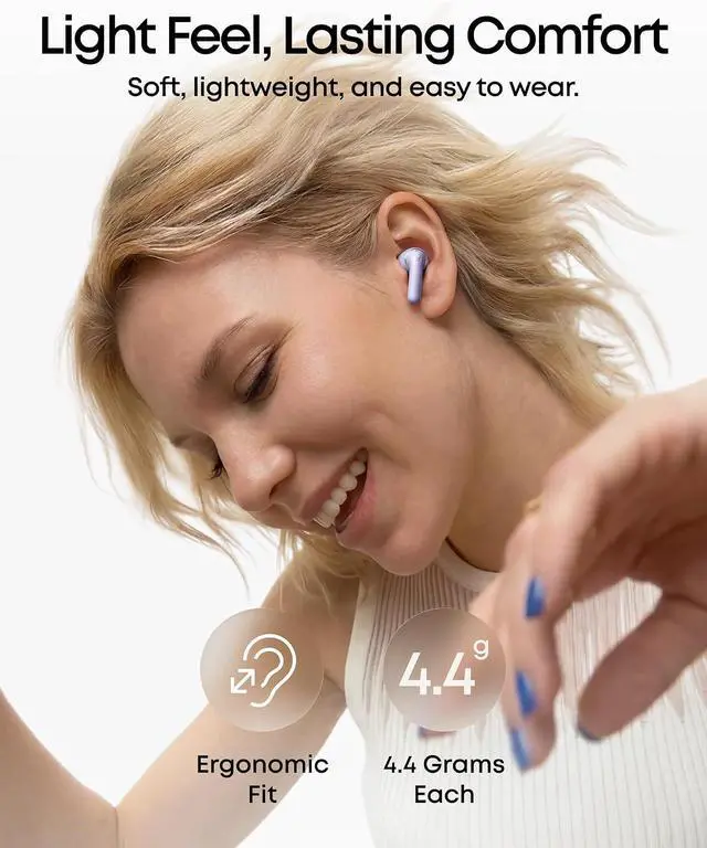 Alt view image 5 of 7 - Soundcore Anker P42i Wireless Earbuds with Adaptive ANC for Daily Noise | Natural Mode for Concerts & Live Events, Hi-Res Audio with LDAC, 56H playtime, AI Clear Calls, Wireless Charging, IP55