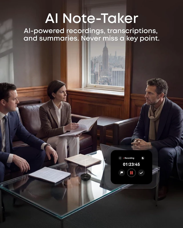 Alt view image 4 of 7 - Soundcore Liberty 5 Pro Max by Anker Wireless Earbuds with Anker Nano Smart Display Charger