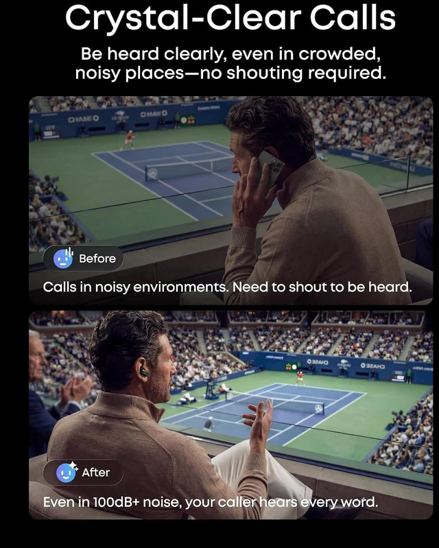 Alt view image 5 of 7 - Soundcore Liberty 5 Pro Max by Anker Wireless Earbuds with Anker Nano Smart Display Charger