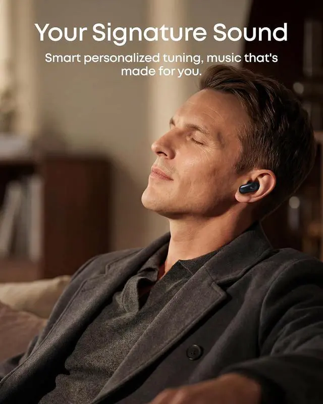 Alt view image 5 of 7 - Soundcore Liberty 5 Pro by Anker Noise Cancelling Wireless Earbuds with Anker Nano Smart Display Charger