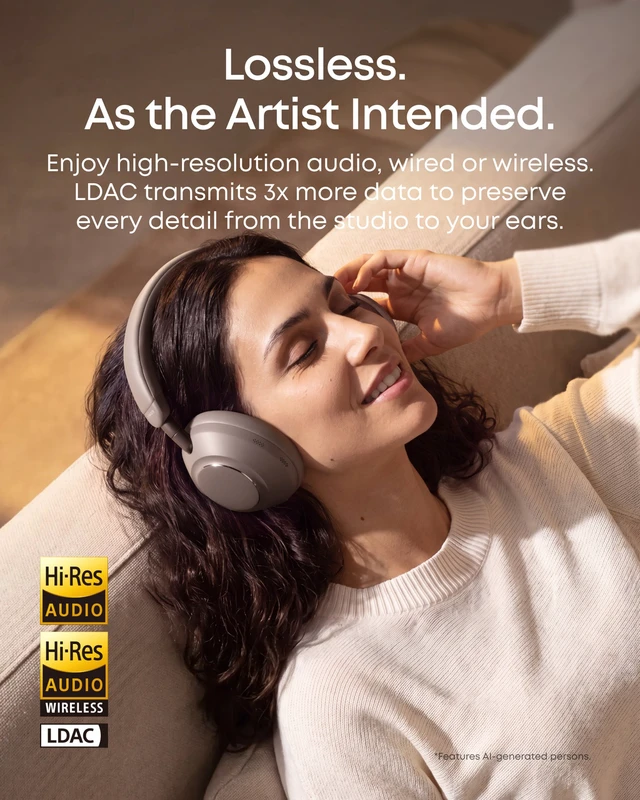 Alt view image 4 of 6 - Anker soundcore Space 2 Pro Over-Ear Headphones, Crystal Clear Call