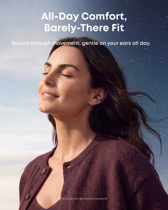 Alt view image 4 of 6 - Anker soundcore AeroClip 2 Open-Ear Clip-On Earbuds for Crystal-Clear Calls