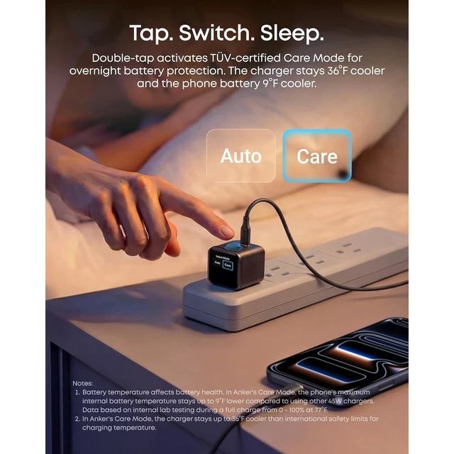 Alt view image 2 of 6 - Anker Nano Power Bank (5K, MagGo, Slim) + Anker Nano Charger (45W, Smart Display, 180° Foldable)
