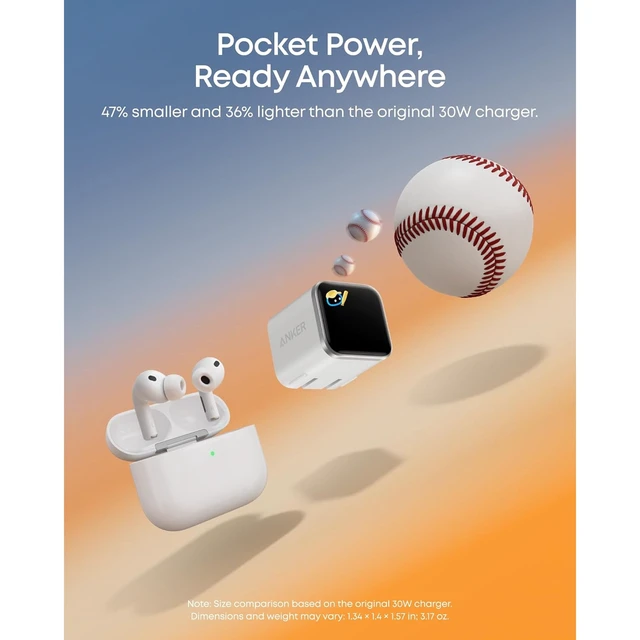 Alt view image 5 of 7 - Anker MagGo Power Bank (10K, Slim) + Anker Nano Charger (45W, Smart Display, 180° Foldable)