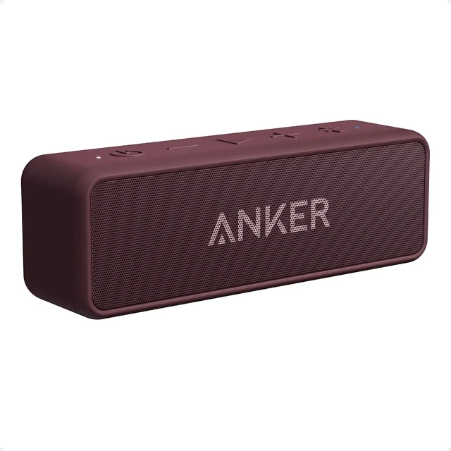 Main image of Anker soundcore 2 Portable Bluetooth Speaker, 24-Hour Playtime, IPX7 | 12W Stereo Sound, TWS Pairing, Bluetooth 6