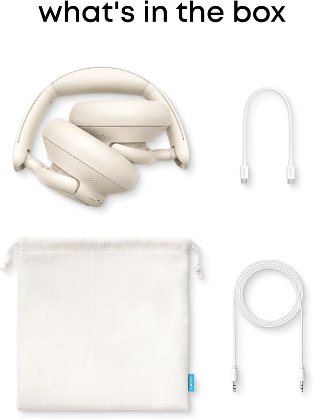 Alt view image 7 of 7 - Soundcore by Anker Q31i, Adaptive Noise Cancelling Over-Ear Headphones | LDAC Hi-Res Wireless Audio, 50H ANC Playtime, Comfortable Fit, Clear Calls