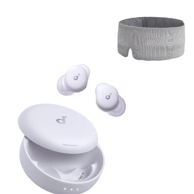 Main image of Soundcore Sleep A30 by Anker Sleep Earbuds with Eyemask, Smart Active Noise Cancelling Sleep Headphones, Adaptive Snore-Masking System, Ultra-Comfort for Side Sleepers, 45H Playtime