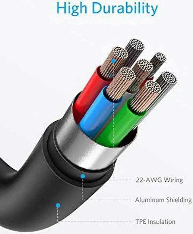 Alt view image 6 of 7 - Anker USB C to Lightning Cable [6ft Apple MFi Certified] Powerline II for iPhone 12/ 12 Mini/ 12 Pro/ 12 Pro Max/ 11/11 Pro / 11 Pro Max/X/XS/XR/XS Max / 8/8 Plus, Supports Power Delivery