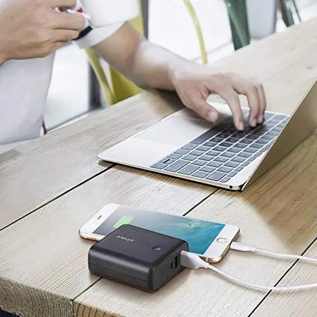 Alt view image 6 of 7 - Anker PowerCore Fusion 5000, Portable Charger 5000mAh 2-in-1 with Dual USB Wall Charger, Foldable AC Plug and PowerIQ, Battery Pack for iPhone, iPad, Android, Samsung Galaxy, and More
