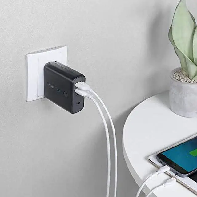 Alt view image 7 of 7 - Anker PowerCore Fusion 5000, Portable Charger 5000mAh 2-in-1 with Dual USB Wall Charger, Foldable AC Plug and PowerIQ, Battery Pack for iPhone, iPad, Android, Samsung Galaxy, and More