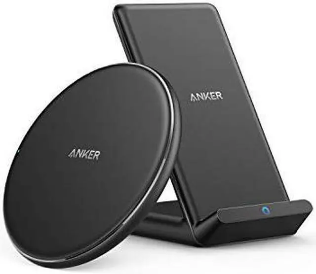 Main image of Anker Wireless Chargers Bundle, PowerWave Pad & Stand Upgraded, Qi-Certified, Fast Charging iPhone SE, 11, 11 Pro, 11 Pro Max, Xs Max, XR, XS, X, 8, Galaxy S20 S10 S9, Note 10 Note 9 (No AC Adapter)