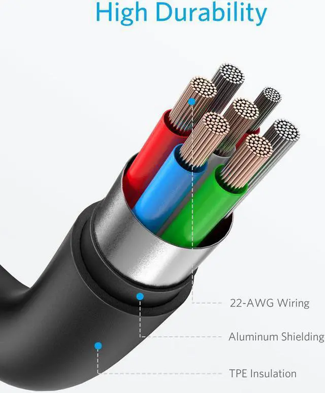 Alt view image 5 of 6 - iPhone 12 Charger, Anker USB C to Lightning Cable [3ft Apple MFi Certified] Powerline II for iPhone 12/ Mini/ Pro/ Pro Max/ 11/Pro/Pro Max/X/XS/XR/XS Max / 8/8 Plus, Supports Power Delivery