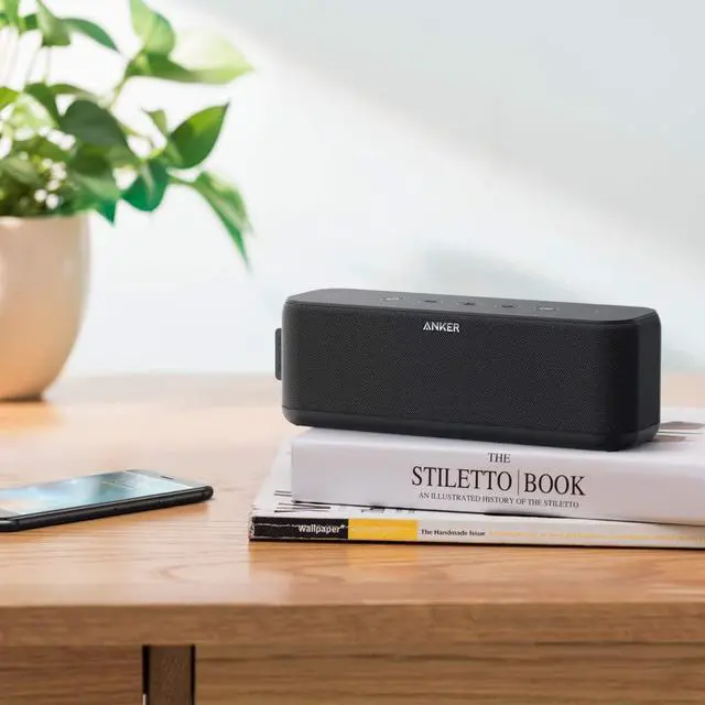 Alt view image 7 of 7 - Anker Soundcore Boost Bluetooth Speaker, Portable Speaker with Well-Balanced Sound, BassUp, 12H Playtime, USB-C, IPX7 Waterproof, Wireless Speaker with Customizable EQ via App, Wireless Stereo Pairing