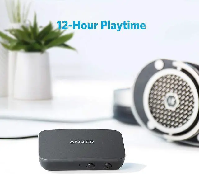 Alt view image 7 of 7 - Anker Soundsync A3352 Bluetooth Receiver for Music Streaming with Bluetooth 5.0, 12-Hour Battery Life, Handsfree Calls, Dual Device Connection, for Car, Home Stereo, Headphones, Speakers