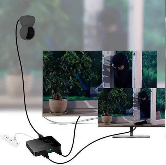 Alt view image 4 of 7 - Hdmi Splitter 1 in 2 Out ,LUOM Powered Full Ultra HD 1080P V1.4 HDMI Display,Support 4K/2K and 3D Resolutions 1 Input to 2 Outputs