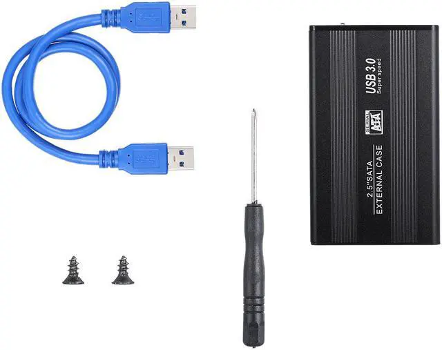 Alt view image 4 of 7 - LUOM Upgraded 2.5" USB 3.0 External Hard Drive Enclosure, USB3.0 to SATA Hard Disk Case for 2.5inch 7mm 9.5mm SSD HDD, Tool Free 5Gbps Support UASP Max 3TB Case, 2-Pack