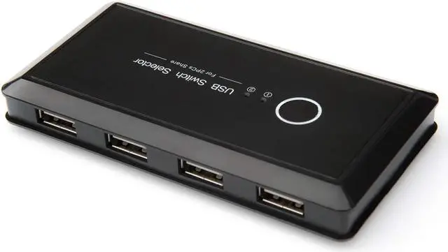 Alt view image 3 of 7 - Luom T06 USB KVM Switch USB 2.0 Switcher for Xiaomi Mi Box Keyboard Mouse Printer Monitor 2 PCs Sharing 4 Devices USB Switch