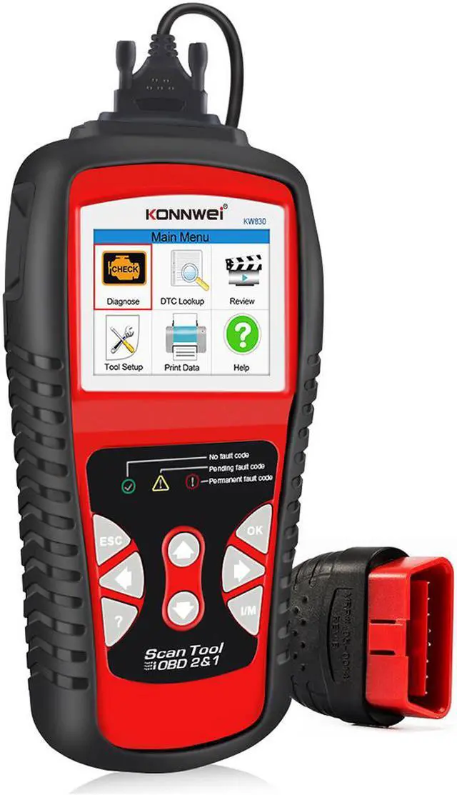 Main image of KW830 OBD2 Scanner Professional OBDII/EOBD Auto Fault Code Reader Automotive Check Engine Light Diagnostic EOBD Scan Tool for All OBDII Protocol Cars Since 1996