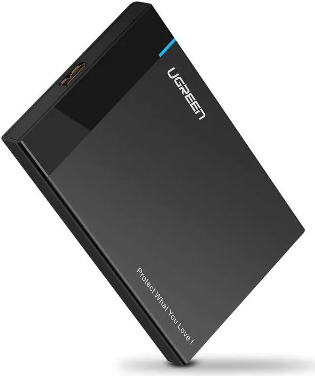 Alt view image 2 of 7 - LUOM 2.5 Hard Drive Enclosure Portable USB3.0 to SATA External Drive Adapter for 7mm/9.5mm SSD HDD,Tool Free,Max 6TB with UASP Compatible for Seagate, WD, Toshiba
