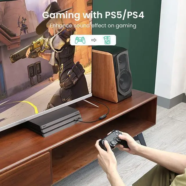 Alt view image 7 of 7 - LUOM USB Audio Adapter Support Windows,Mac,Linux. USB External Stereo Sound Card with 3.5mm Jack Headphone and Microphone for PC,Laptop,Desktop,Switch,PS4,etc. Plug and Play No Drivers Needed, Black