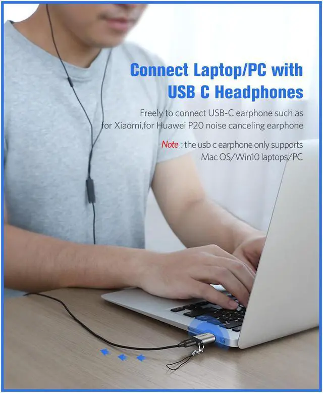 Alt view image 7 of 7 - LUOM Micro USB C Adapter Type C Charger Converter with Keychain Connector Compatible for MacBook Pro, Samsung Galaxy Note9 S8 Plus S9, Nintendo Switch, LG V20 G5/6, Google Pixel 2 XL, Nexus 5X 6P-1Pcs