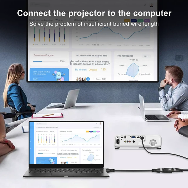 Alt view image 6 of 7 - 8K HDMI Coupler (2-Pack), HDMI 2.1 Male to Female Adapter, HDMI Female Connector 48 Gbps HDMI Extender Support 8K@60Hz, 4K@144Hz 1080p