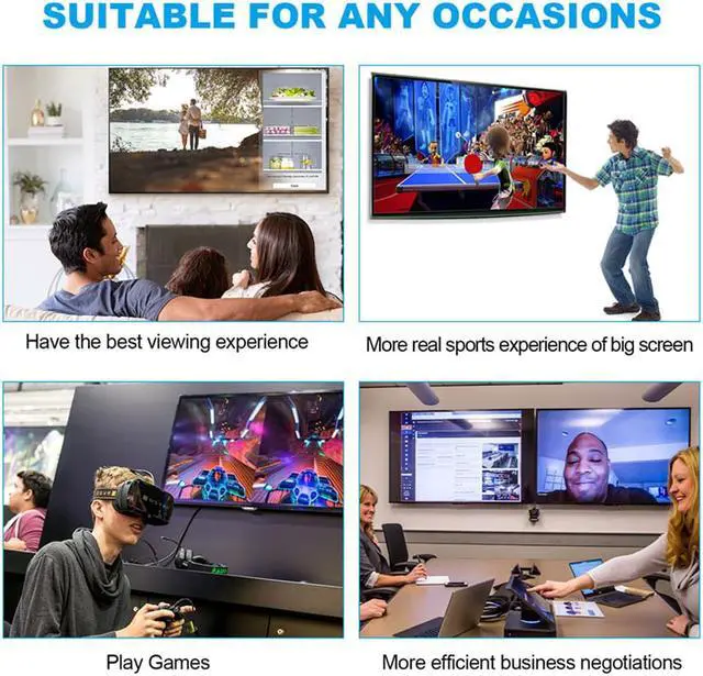 Alt view image 7 of 7 - 8K HDMI 2.1 Cable 3.3FT,LUOM 8K Certified Braided Ultra High Speed HDMI 2.1 Cable - Black | 48Gbps, Compatible With Sony PS5, Microsoft Xbox Series X & Series S RTX 3080 3090