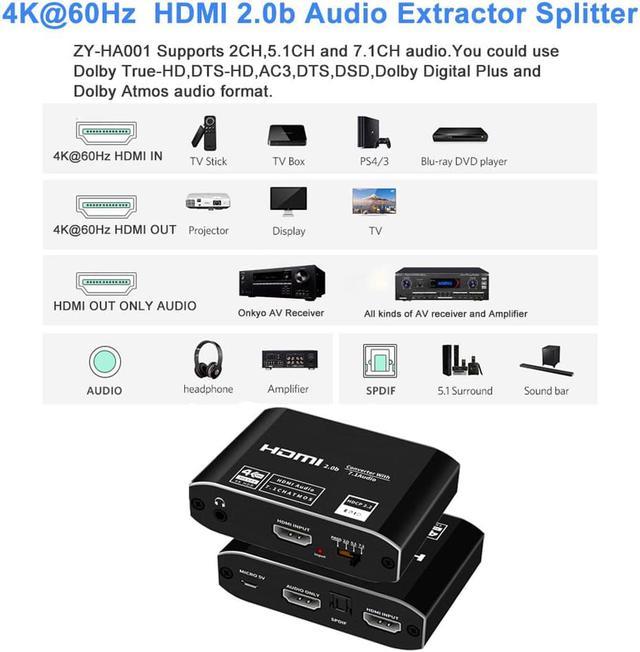 A-Neuvideo 4K HDMI 18Gb/s Audio Extractor ANI-7.1CH4K B&H Photo